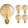 CTKcom Bombilla Edison vintage 4 unidades Bombillas_1