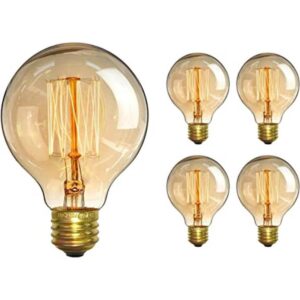 CTKcom Bombilla Edison vintage 4 unidades Bombillas_1