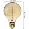 CTKcom Bombilla Edison vintage 4 unidades Bombillas_2