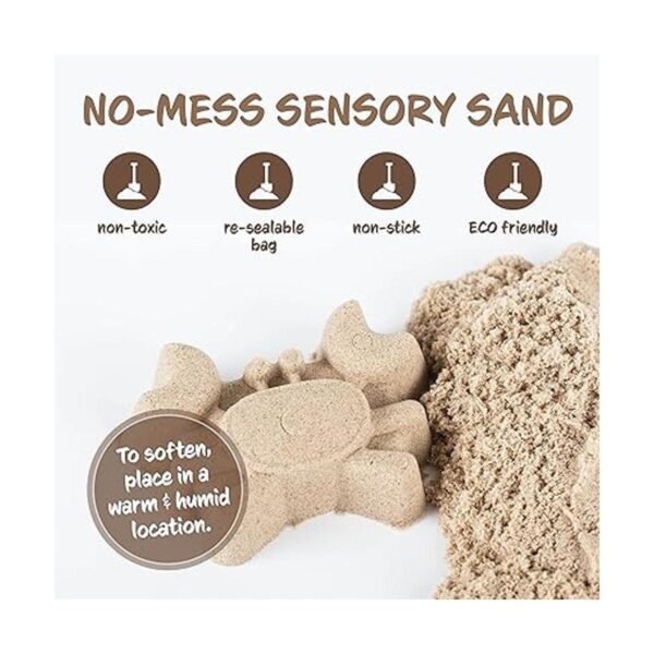 Sensory Sand 11 libras a granel ecológicas color beige_2