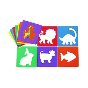 Colorations EANST Juego de 12 plantillas de plástico de_1