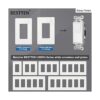 BESTTEN Interruptor de luz de pared con placa de pared