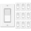 BESTTEN Interruptor de luz de pared con placa de pared