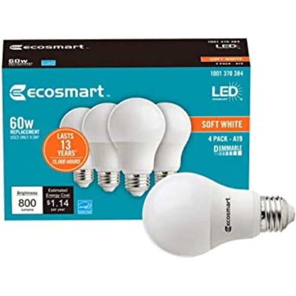 Ecosmart Bombilla LED regulable equivalente a 60 W luz_1