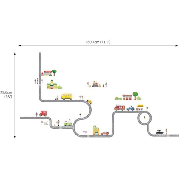 Decowall The Road y Cars calcomanías para la pared_5