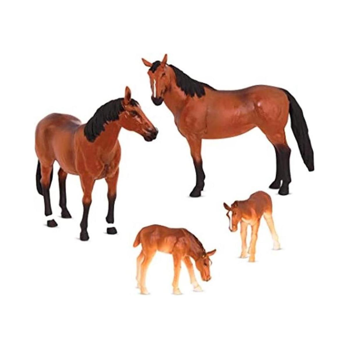 Terra by Battat Familia de caballos de un cuarto Figuras
