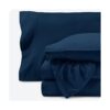 Juego sábanas de cobija polar Lana Azul oscuro gemelo_1