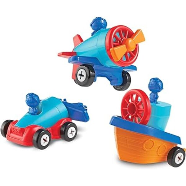 Learning Resources 123 Construirlo Coche barco avión_2