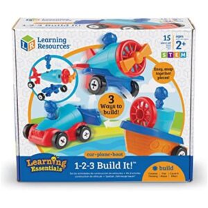 Learning Resources 123 Construirlo Coche barco avión_1