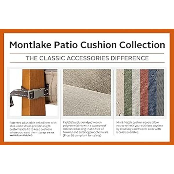Classic Accessories Montlake Funda para cojín de espuma y_5