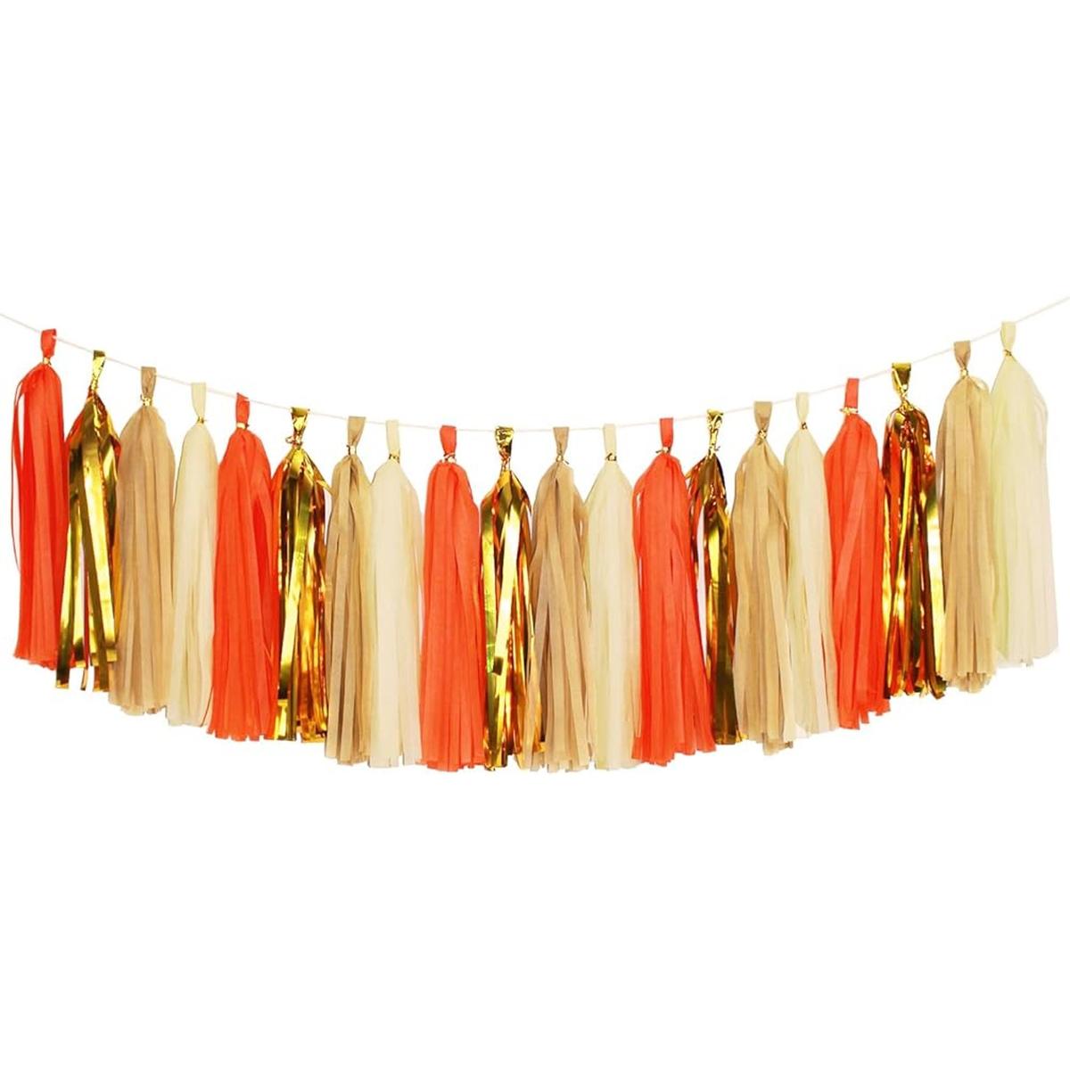 Papel de seda borlas para BodaKoker Tassel Garland baby