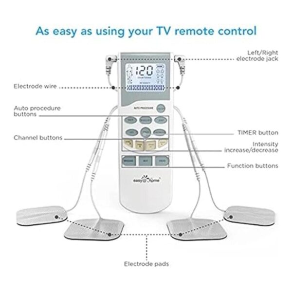 EasyHome Unidad TENS recargable masajeador electrónico de_3