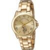 U.S. Polo Assn. USC40043 Reloj analógico de cuarzo dorado_1