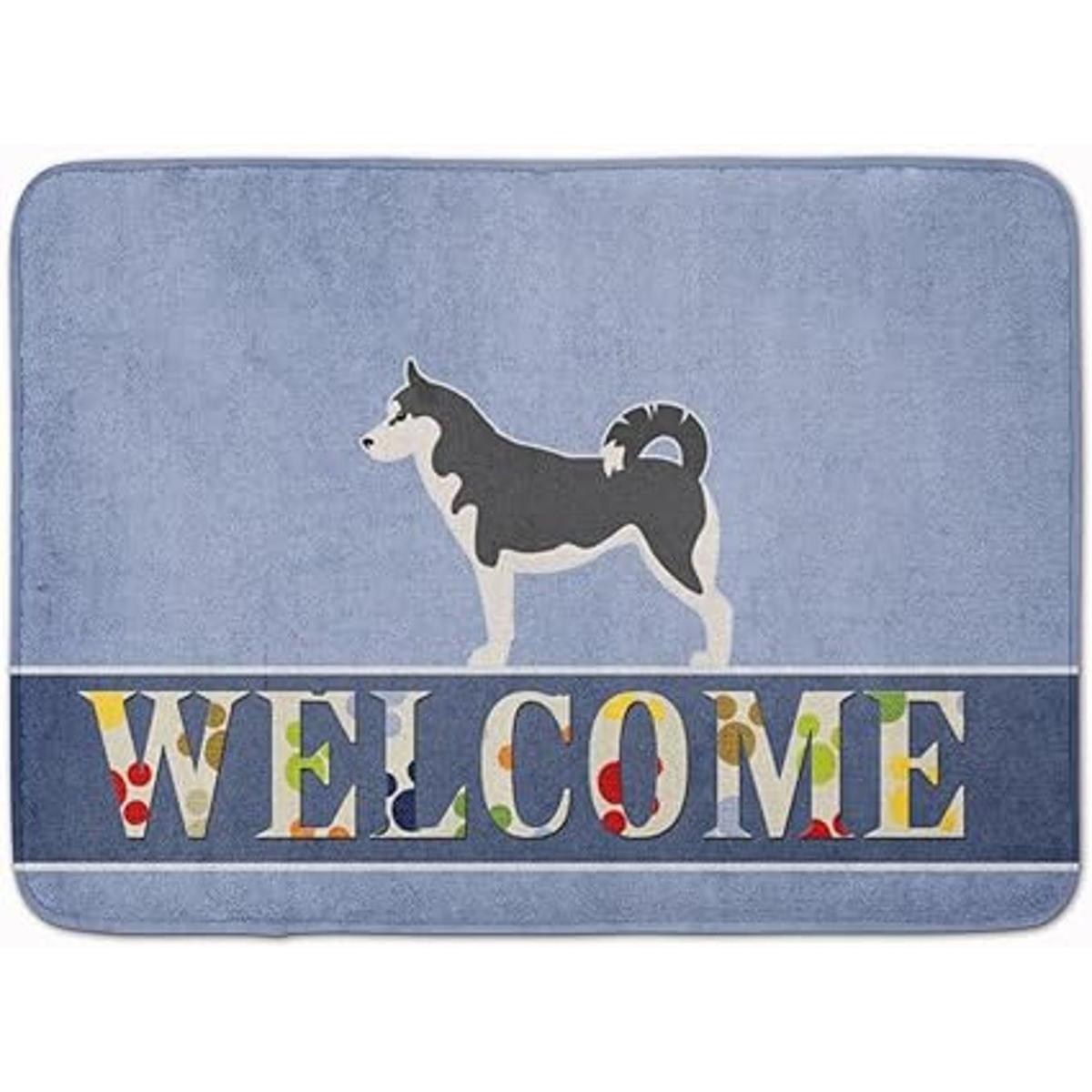 Carolines Treasures BB5584RUG Siberian Husky Welcome