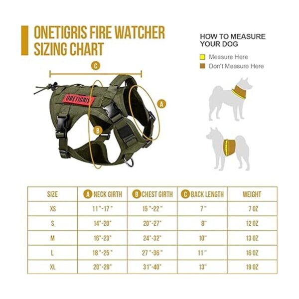Chaleco táctico para perro con asa arnés militar para_4