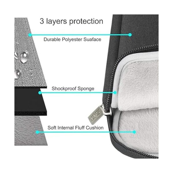 MOSISO Maletín con bandolera para laptop poliéster_3