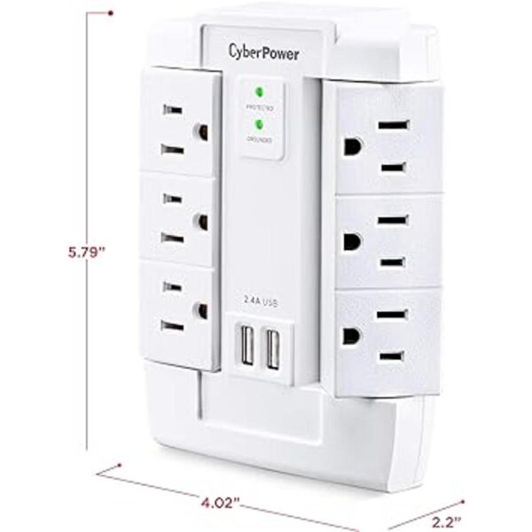 CyberPower CSP600WSU Protector de sobretensiones 6 CA_5