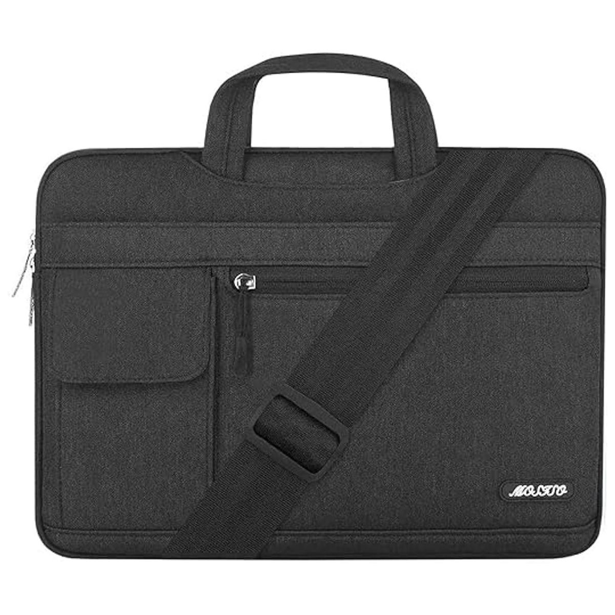 MOSISO Maletín con bandolera para laptop poliéster