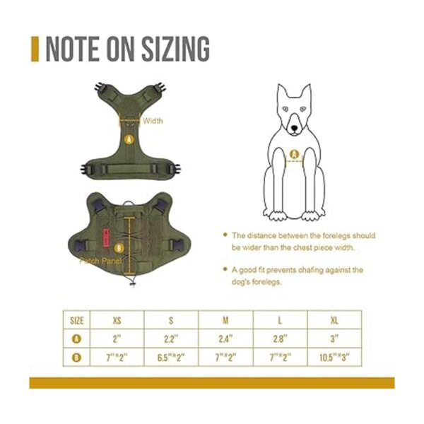 Chaleco táctico para perro con asa arnés militar para_5