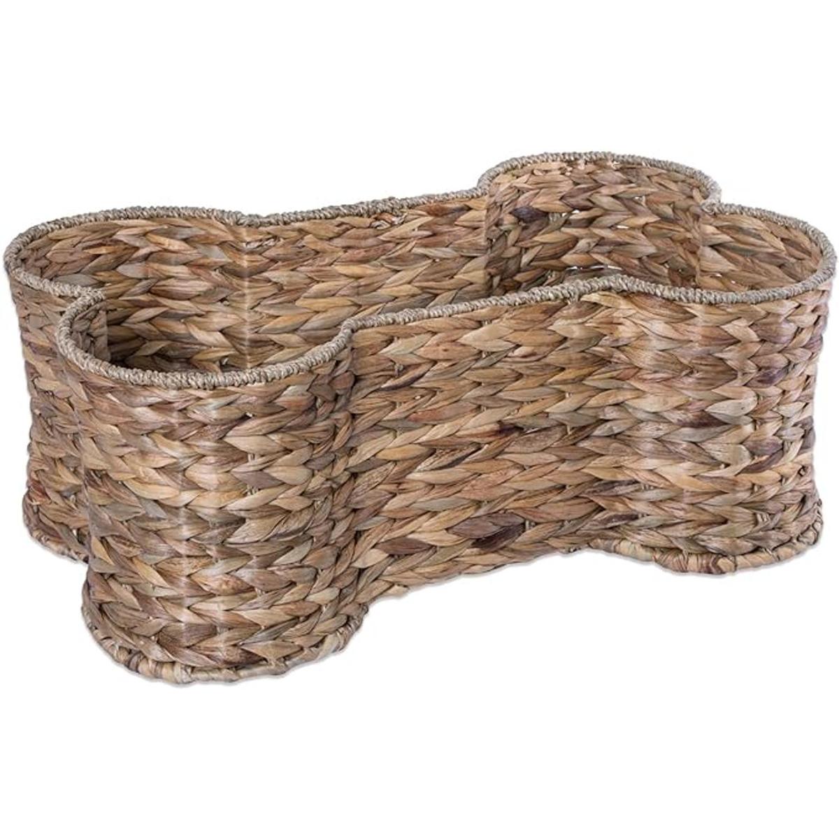 Bone Dry Cesta con forma de hueso para perro hecha de