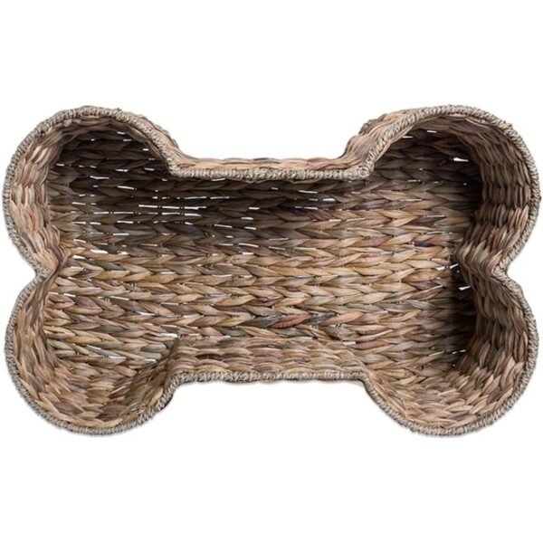 Bone Dry Cesta con forma de hueso para perro hecha de_3