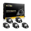 Partsam 5 luces LED de 12 luces LED ahumadas y blancas de_1