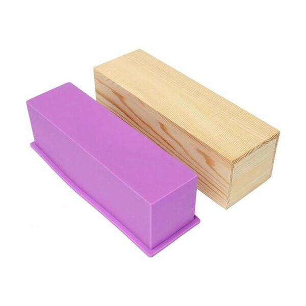 Ogrmar Molde rectangular flexible de silicona para jabón_2