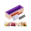 Ogrmar Molde rectangular flexible de silicona para jabón_1