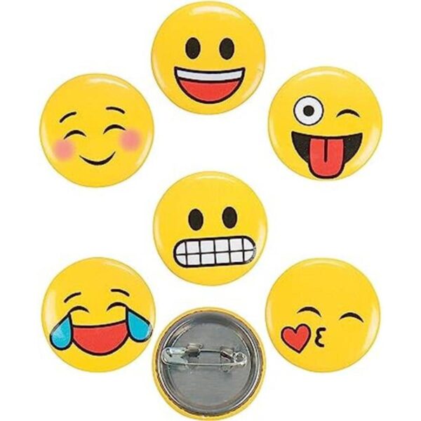 Mini botones EMOJI Joyería 48 piezas_1