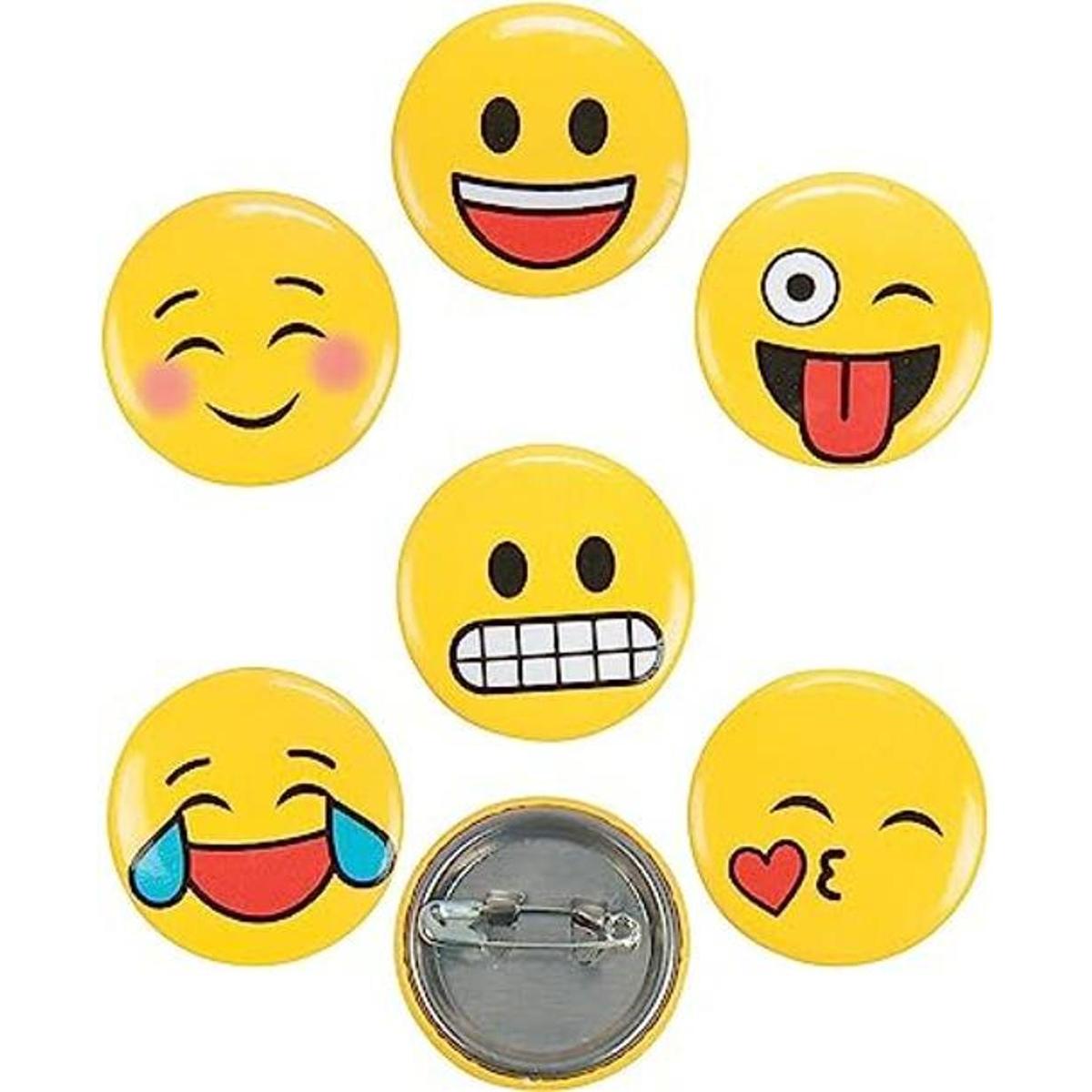 Mini botones EMOJI Joyería 48 piezas