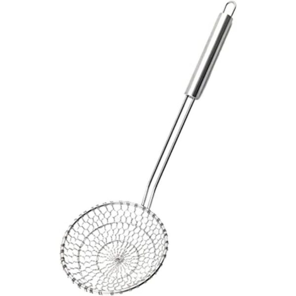 Espumadera con red espiral utensilios asiáticos en acero