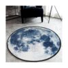 SYROVIA Blue Moon Round Area Rug 2 in Diameter Bedroom_2