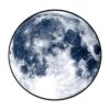 SYROVIA Blue Moon Round Area Rug 2 in Diameter Bedroom_1