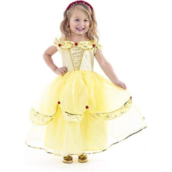 Little Adventures Disfraz de princesa de belleza amarilla_1