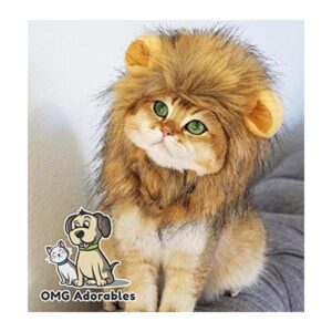Disfraz de melena de león para gato