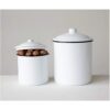Creative CoOp Juego de 2 latas color blanco_4