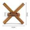 The Wooden Brain Teasers for s Logic Games Rompecabezas de_3