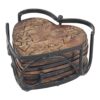 Stonebriar Juego de 6 posavasos de madera rústica en forma_1