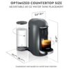 Cafetera Nespresso VertuoPlus Titan de lujo y sus