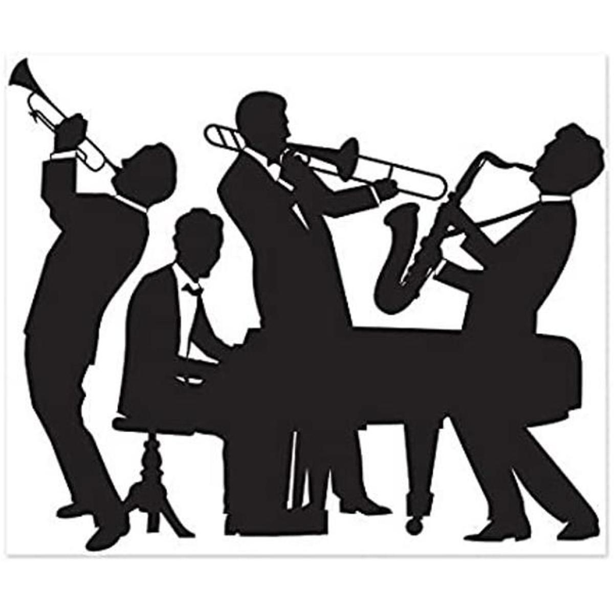Beistle 20s Jazz Band Insta Mural completo para