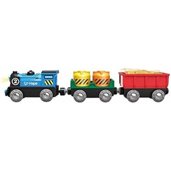 Hape Juego de motor con pilas Juego de tren de madera_2