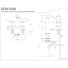 Kingston Brass FB7611JL Jamestown Grifo para lavabo 4.0_3