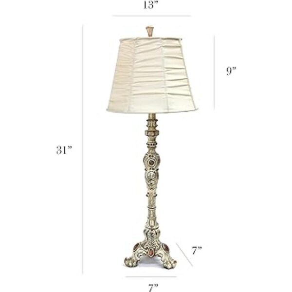 Elegant Designs LT3301CRM Lámpara de mesa con diseño de_4