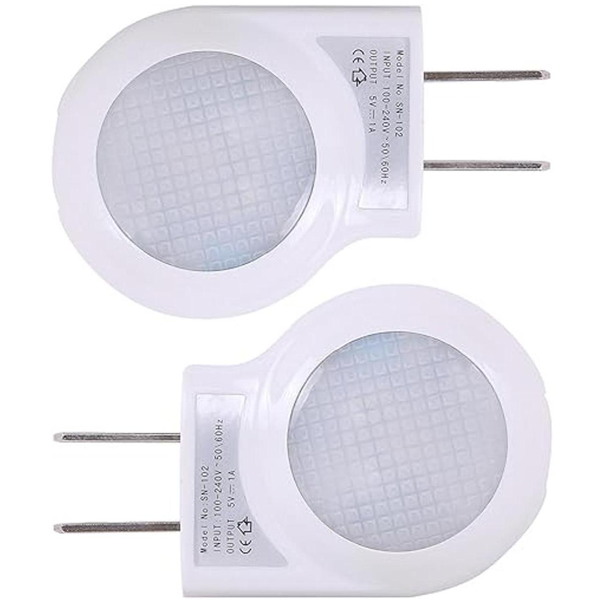 Paquete de 2 luces LED de 0.7W para viajar luz nocturna