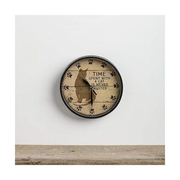 Primitives by Kathy Tiempo con gatos Clock_2