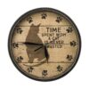Primitives by Kathy Tiempo con gatos Clock_1