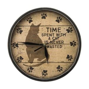 Primitives by Kathy Tiempo con gatos Clock_1