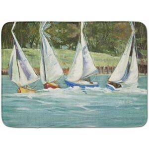 Carolines Treasures JMK1035RUG Sailboats on The Bay_1