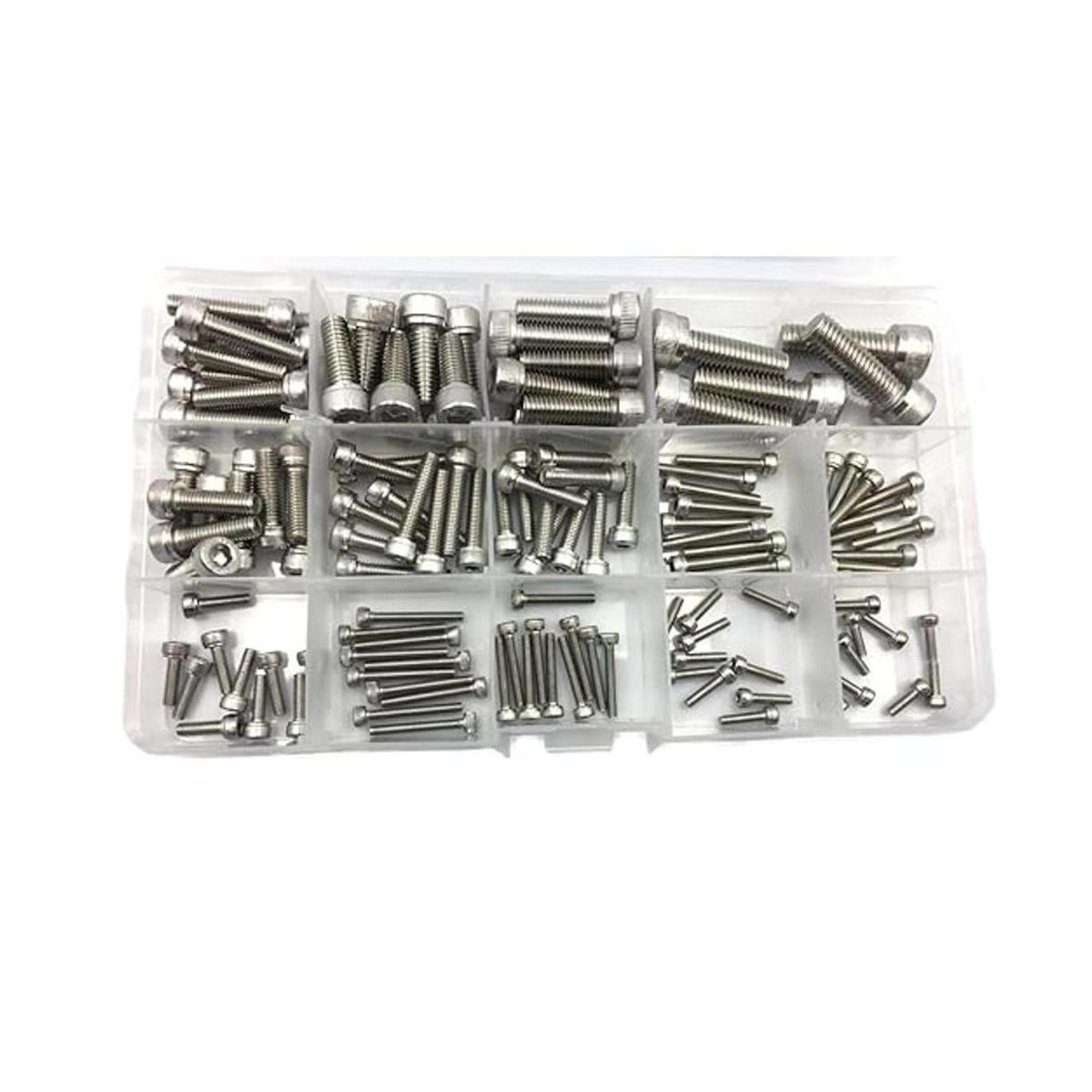 HVAZI 135 piezas métricas M2.5 M3 M4 M5 M6 M8 304 de acero