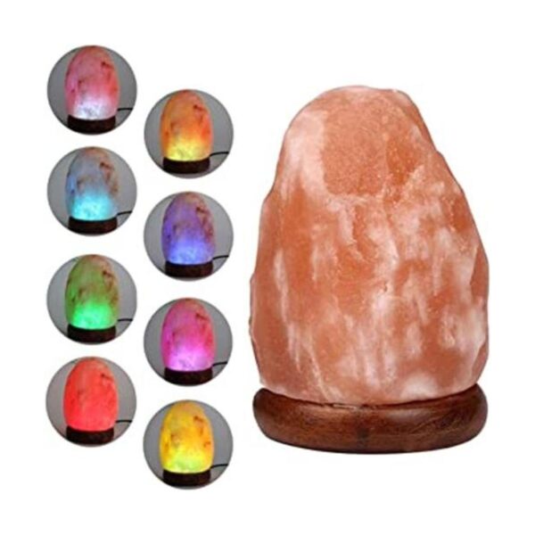 FANHAO Lámpara de sal USB del Himalaya con 7 colores que_1